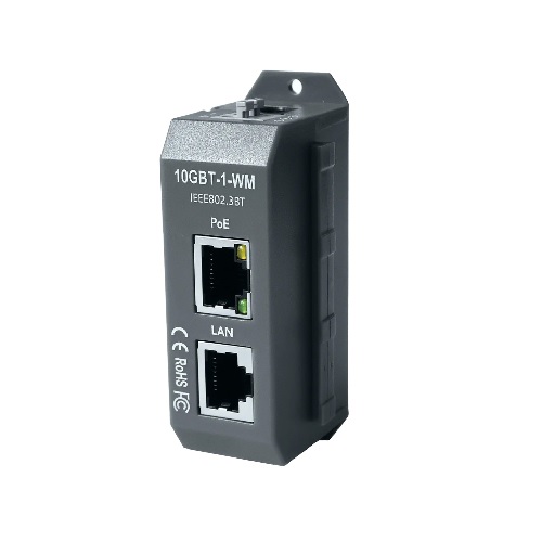 MaxLink 10GBT-1-WM active PoE injector 10G