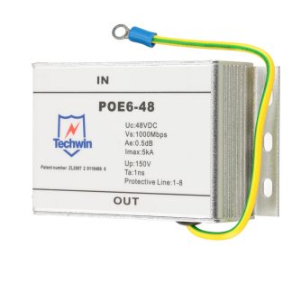 TECHWIN POE6-48 PoE Indoor Surge Protector