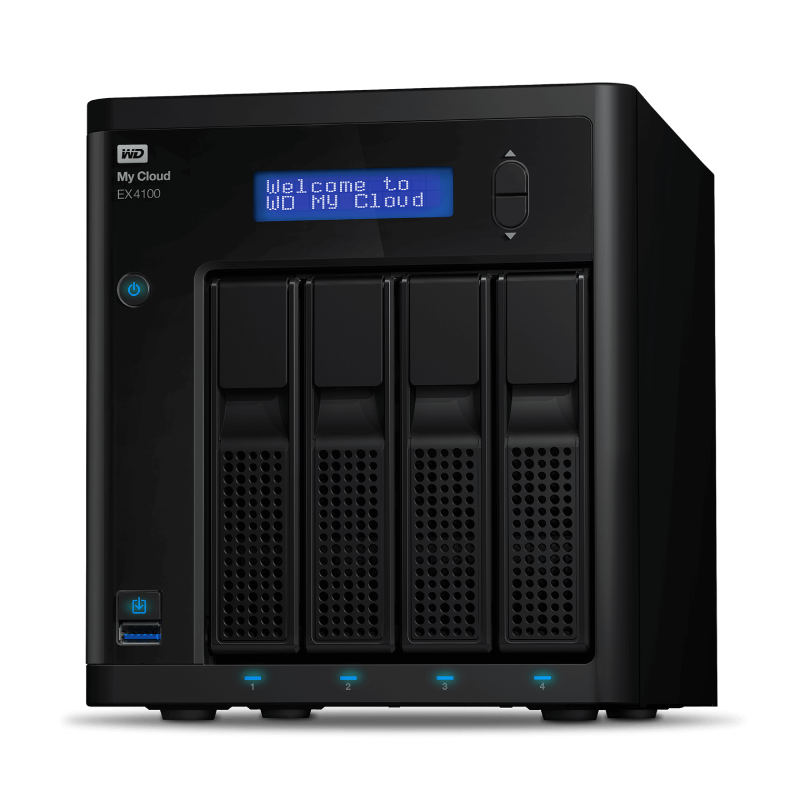 WD MY CLOUD EX4100 0TB 2GB DDR3 RAM CPU_DC 1.6 GHz