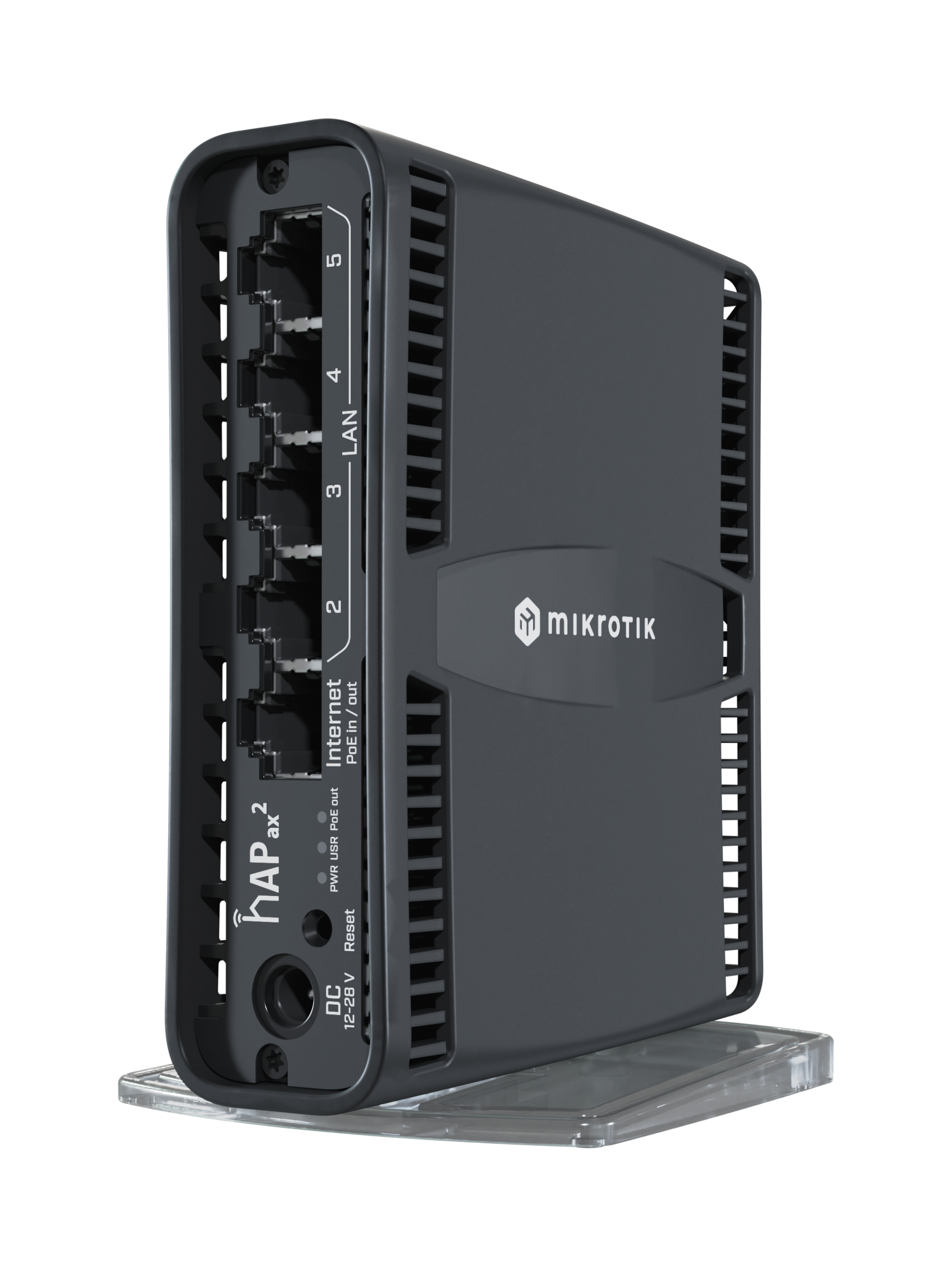 MikroTik C52iG-5HaxD2HaxD-TC, hAP ax², 4.5dBi, 24dBm 2x2 @ 2.4GHz, 4dBi, 23dBm, 2x2 @ 5GHz, Quad-Core 864MHz, 1GB, 5xGigabit, WiFi 6, AX1800, L4