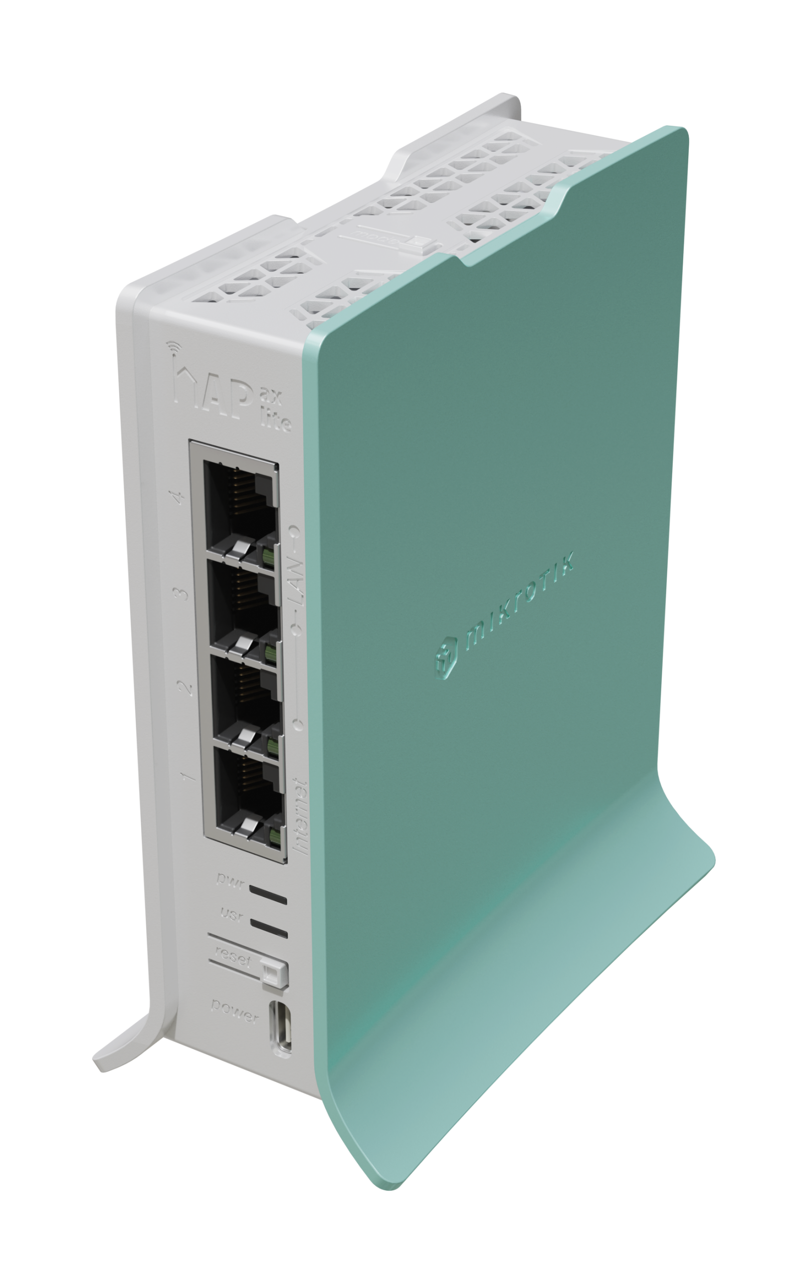 MikroTik L41G-2axD, hAP ax lite, 4.3dBi, 22dBm 2x2 @ 2.4GHz, Dual-Core 800MHz, 256MB, 4xGigabit, WiFi 6, AX600, L4
