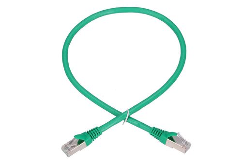 EXTRALINK EX.CAT6e-FTP-PATCH-BC-1Gb-0.5 LAN PATCHCORD CAT.6 FTP 1GBIT FOILED TWISTED PAIR BARE COPPER 0.5m (green)