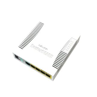 MikroTik RB260GSP, 5xGigabit, SFP, PoE out for four ports, SwOS
