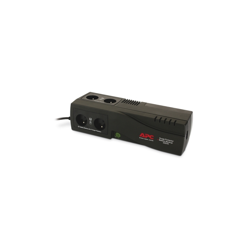 APC Back-UPS 325VA, 230V, Surge Arrester & Battery Backup, 4 French/Belgian outlets (2 surge)