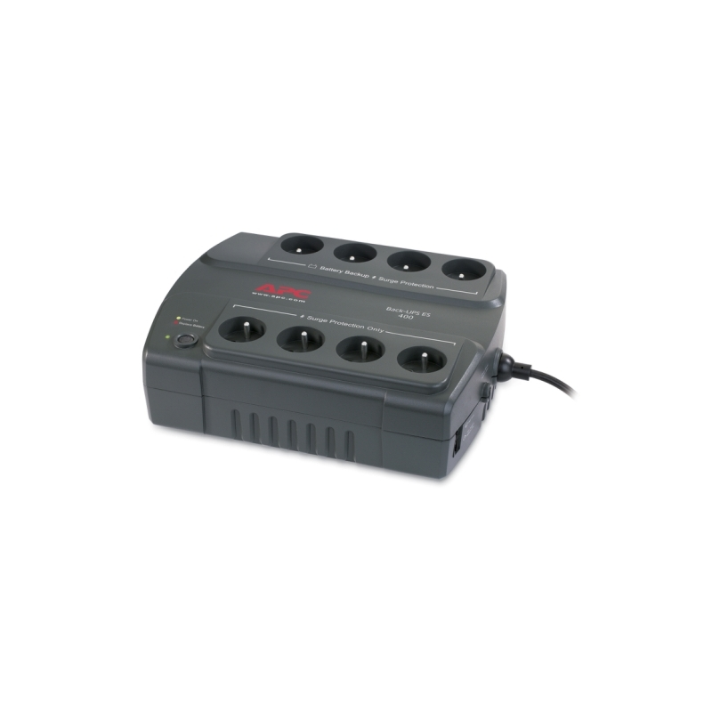 APC Back-UPS ES 400VA, 230V, 8 French/Belgian outlets (4 surge)