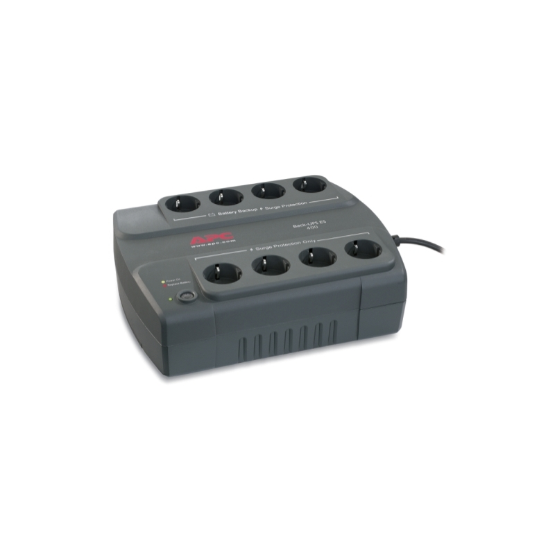 APC Back-UPS ES 400VA, 230V, 8 Schuko CEE 7 (4 surge)
