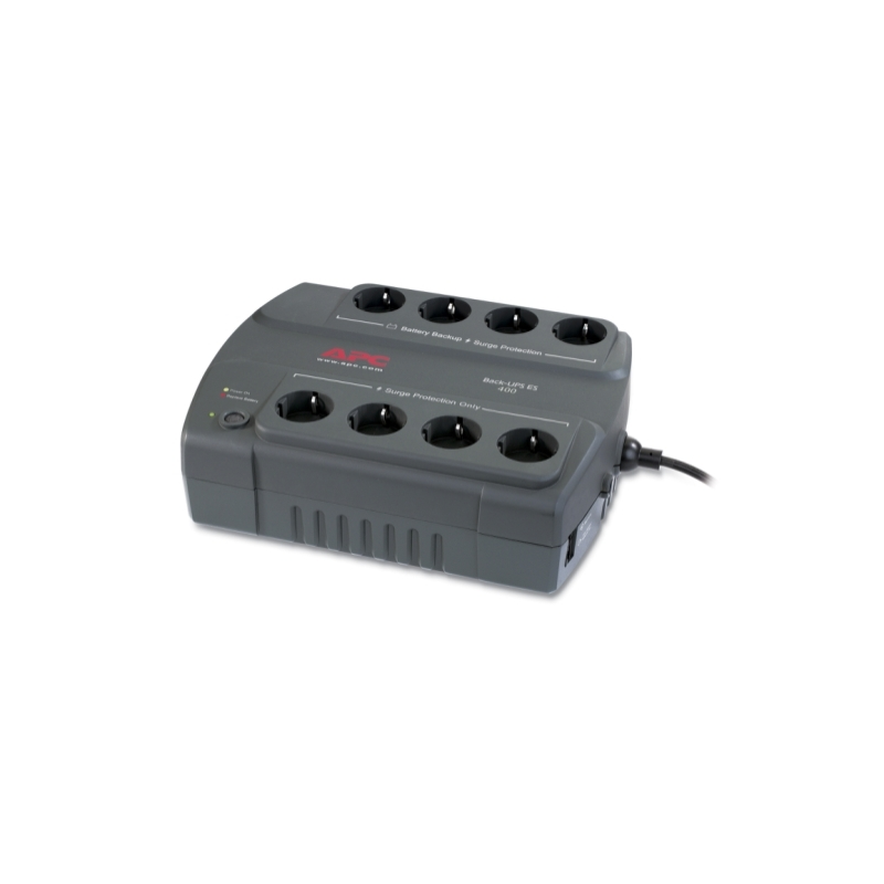 APC Back-UPS ES 400VA, 230V, 8 Schuko CEE 7 (4 surge)