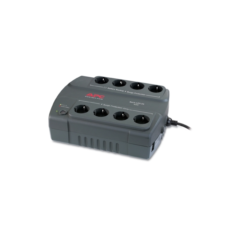 APC Back-UPS ES 400VA, 230V, 8 Schuko CEE 7 (4 surge)