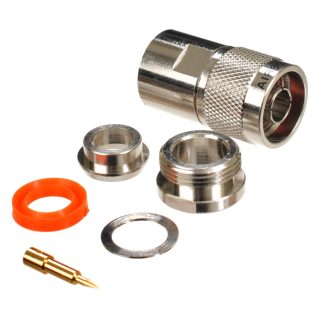 RF max N-Type Male Clamp connector for CNT-400, LMR-400 series