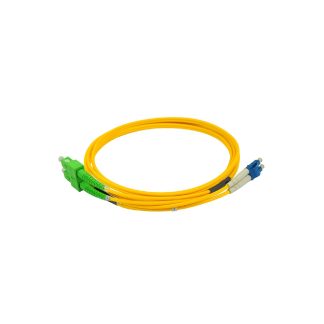 3m Fiber Optic Patchcord, LC/APC-LC/UPC, SM, DUPLEX
