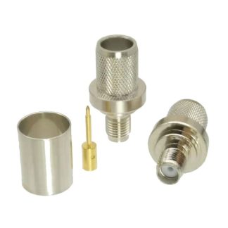 RF MAX C-RFM-RSMAF-400-CR Reverse Polarity SMA female for LMR 400/0.400'' coaxial cable crimp