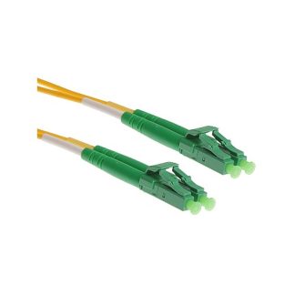 Masterlan fiber optic patch cord, LCapc-LCapc, Singlemode 9/125, duplex, 1m