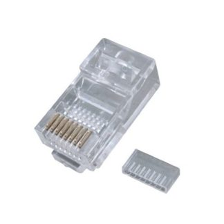 Masterlan LY-US012-2 connector UTP RJ45, Cat.6, 8p8c, cable, golded, pleated