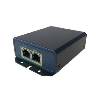MaxLink MAXPI60EXT1x2 industrial-rated PoE extender - 802.3af/at, 60W, 1Gbit, 2xPoE