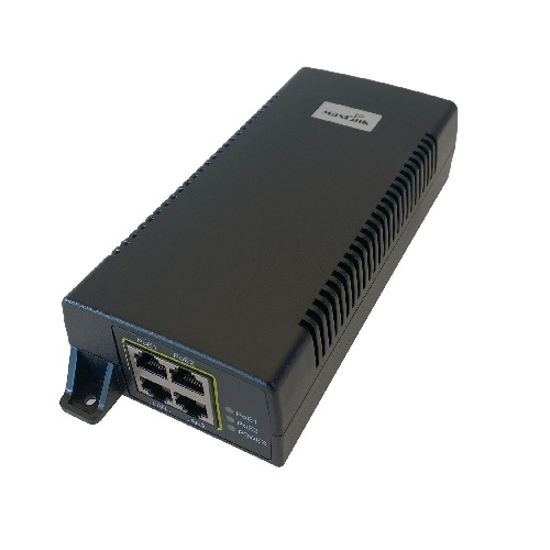 MaxLink MAXPI60W2x2 PoE injector - 802.3af/at, 55V, 1.1A, 60W, 1Gbit, 2xLAN, 2xPoE