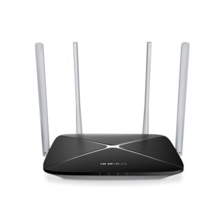 Mercusys AC12 V2 AC1200 Dual Band, Wireless Router, 300+Mbps, 2.4GHz, 5GHz, 5dBi
