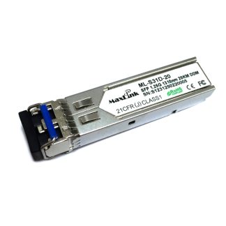 MaxLink ML-S31D-20 1.25G SFP optical module, SM, 1310nm, 20km, 2x LC connector, DDM, Cisco compatible