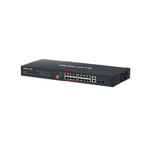 MERCUSYS MS120GP 20-Port Gigabit Rackmount Switch with 16-Port PoE+