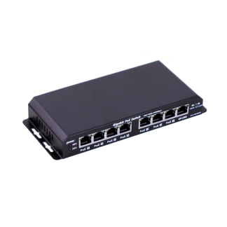 MaxLink POESG-8-7P 8 ports switch 10/100/1000 Mbps with 7 PoE ports + power adapter 24V 2,5A