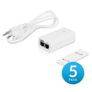 Ubiquiti PoE 24V 12W Power Adapter - 5 PACK (POE-24-12W-5P)