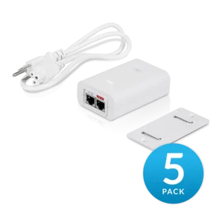 Ubiquiti PoE 24V 24W Gigabit Power Adapter 5-Pack (POE-24-24W-5Pack)