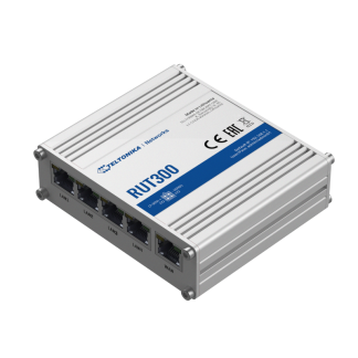 Teltonika RUT300 wired router Fast Ethernet Blue, Metallic