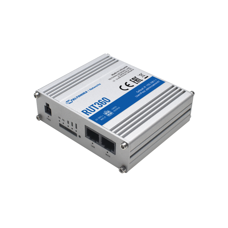 Teltonika RUT360 Industrial Grade 4G LTE Cat6 Router