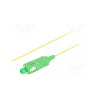Fiber pigtail SFP-pgtl-1XSC_APC-1.5 1 x SC/APC 9/125 0.9mm 1.5m green