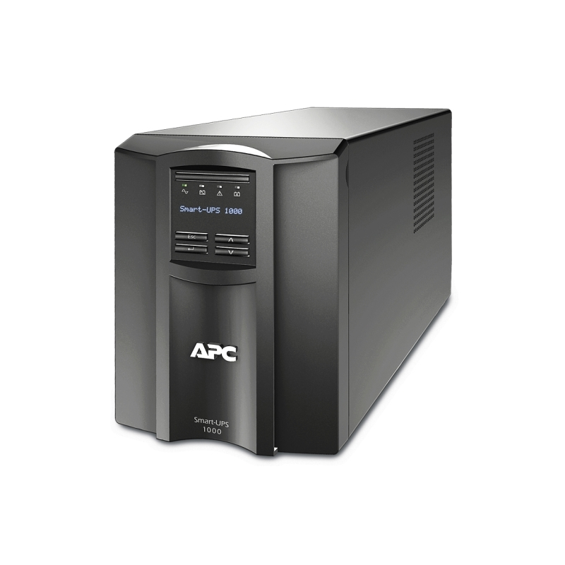 APC Smart-UPS, Line Interactive, 1000VA, Tower, 230V, 8x IEC C13 outlets, SmartSlot, 6-year warranty, AVR, LCD