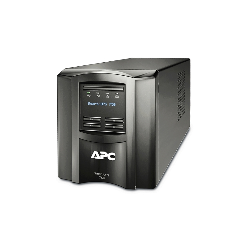 APC Smart-UPS, Line Interactive, 750VA, Tower, 230V, 6x IEC C13 outlets, SmartConnect Port+SmartSlot, AVR, LCD