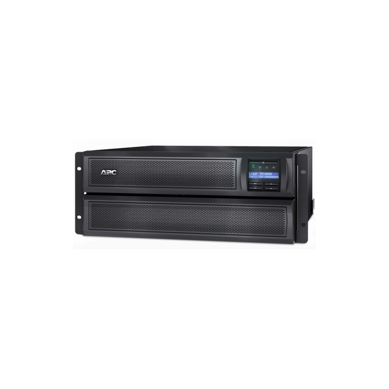 APC Smart-UPS X, Line Interactive, 2200VA, Rack/tower 4U, 208V-230V, 8x C13+2x C19 IEC, SmartSlot, Extended runtime, Short depth, W/O rail kit