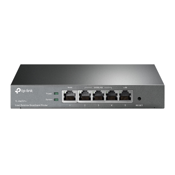 TP-LINK TL-R470T+ ver.4.0 WITH 3 LAN/WAN Ports Load Balance Broadband Router