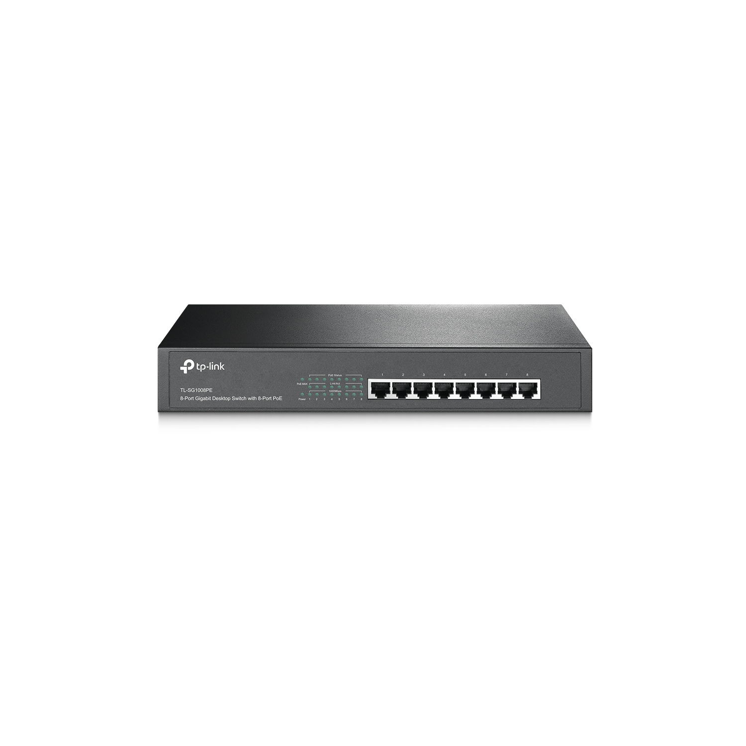 TP-LINK, TL-SG1008PE V3 8-Port Gigabit Desktop/Rackmount Switch with 8-Port PoE+