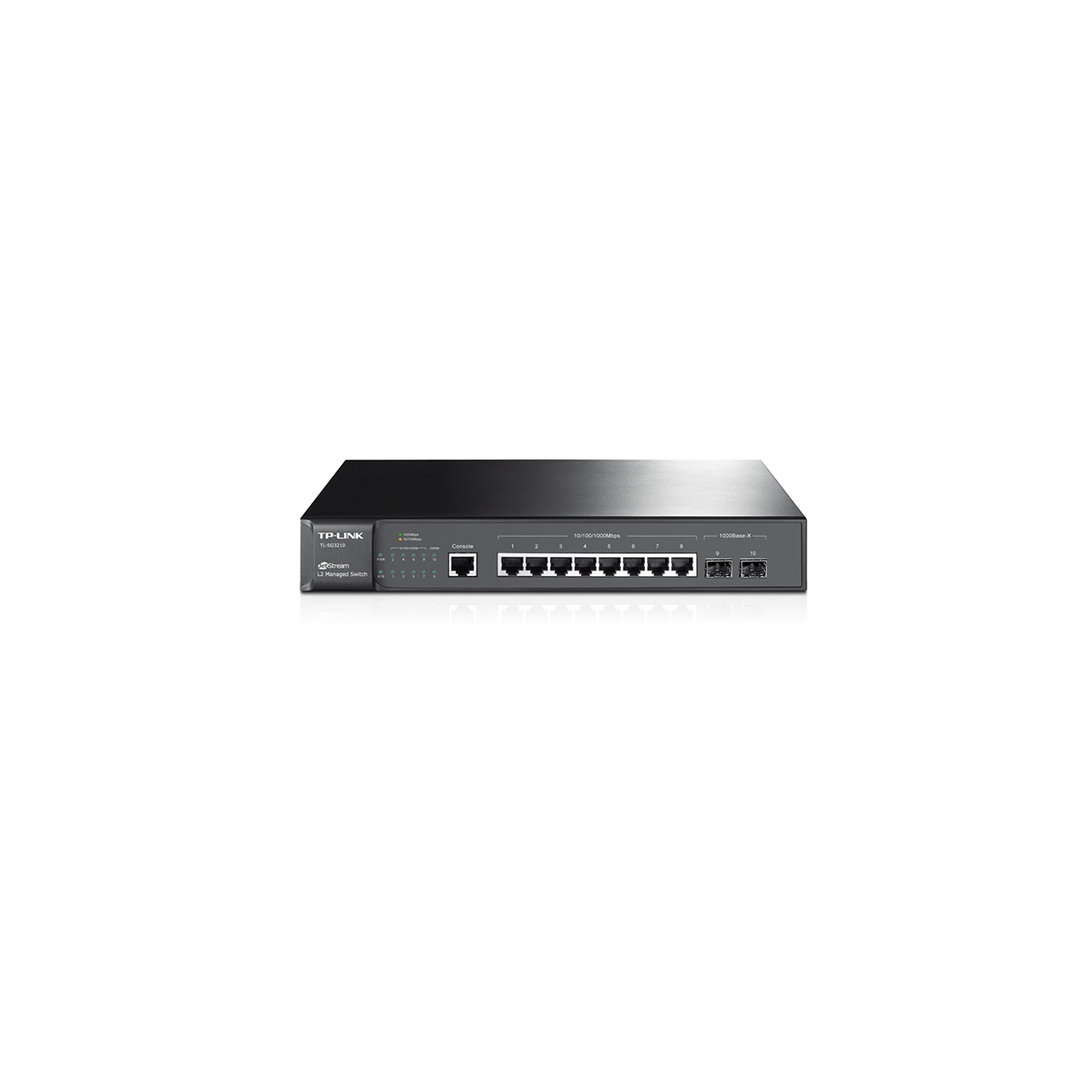 TP-LINK , TL-SG3210 JetStream V2 8-Port Gigabit L2 Managed Switch with 2 SFP Slots