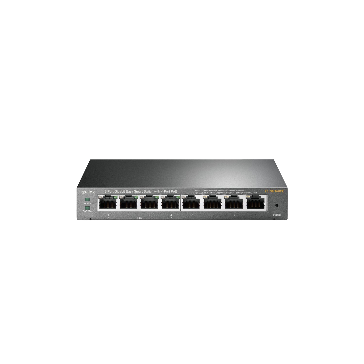 TP-LINK TL-SG108PE v5 8-Port Gigabit Easy Smart Switch with 4-Port PoE