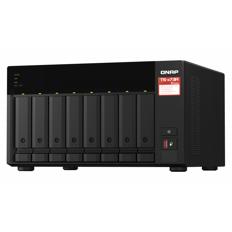 SMB AMD-RYZEN(64B/4C) 08GB(64GB) 8B 4U3.2 2x2.5GbE 2PCIe