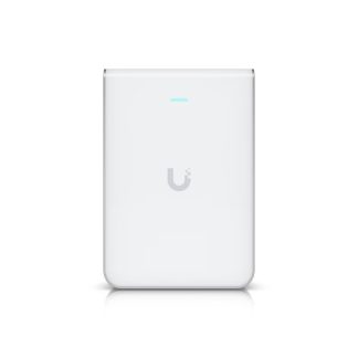 Ubiquiti U7-Pro-Wall, UniFi WiFi 7 Pro Wall, 4dBi, 22dBm, 688Mbps, 2x2 @ 2.4GHz & 5dBi, 26dBm, 4300Mbps, 2x2 @ 5GHz, & 6dBi, 23dBm, 5765Mbps, 2x2 @ 6GHz, 1x 2.5Gbps