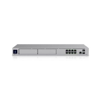 Ubiquiti UDM-Pro-Max, UniFi Dream Machine Pro Max, USG + UniFi Controller + Unifi Switch + Unifi Protect + Dual Wan (1x2.5Gbe & 1xSFP+), 8xGigabit, 1xSFP+, Quad-Core 2GHz, 8GB, 128GB SSD, 1xBluetooth, 1x 3.5'' HDD Socket