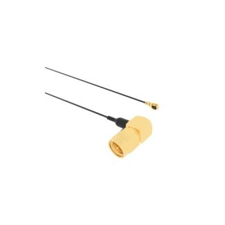 Pigtail UFL to SMA male right angle, 1.13, 15 cm
