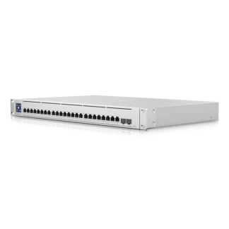 UBIQUITI (USW-EnterpriseXG-24) UniFi Layer 3 switch with (24) 10GbE RJ45 ports and (2) 25G SFP28 ports