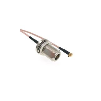 Pigtail MMCX male right angle to N female (simple), RG-316/0.100", 50cm