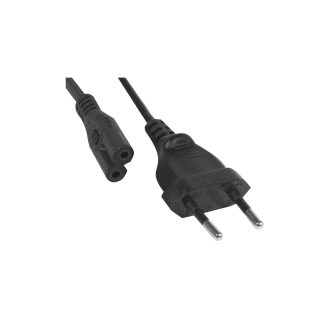 ΚΑΛΩΔΙΟ ΤΡΟΦΟΔΟΣΙΑΣ 2X0.5mm² 1.8m ΟΚΤΑΡΑΚΙ ΜΑΥΡΟ OUS