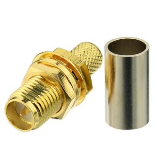 Reverse Polarity SMA Female Connector Crimp for LMR200