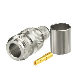 RF MAX C-RFM-NF-400-CR N female for LMR-400/0.400" coaxial cable crimp