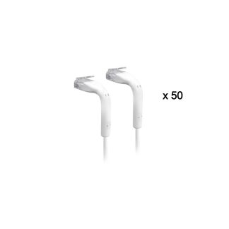 UBIQUITI U-Cable-Patch-RJ45 Ethernet Patch Cable Cat6e 0.22m (White) 50 pcs