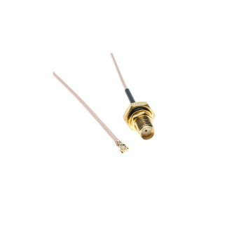UFL to SMA female Bulkhead, RG-178, 27 cm