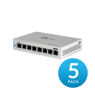 Ubiquiti UniFi Switch 8 port Non-PoE model, 5-pack(US-8-5)